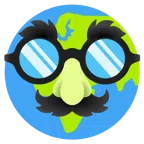 Globus mit Europa und Afrika + verkleidet