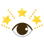 funkelnder Stern + Auge