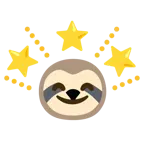 funkelnder Stern + Faultier
