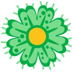 gelbe Blüte + Mikrobe