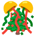 coriandoli + albero sempreverde