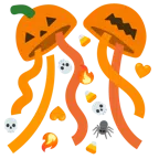 coriandoli + zucca di Halloween