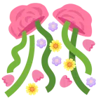 coriandoli + mazzo di fiori