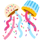 coriandoli + cupcake
