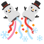 coriandoli + pupazzo di neve senza neve
