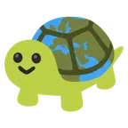 Schildkröte + Globus mit Europa und Afrika