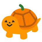 Schildkröte + Halloweenkürbis