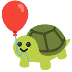 Schildkröte + Luftballon