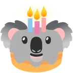 Koala + Geburtstagskuchen