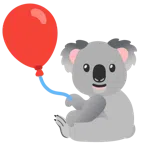 Koala + Luftballon