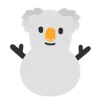 Koala + Schneemann ohne Schneeflocken