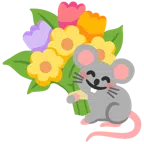 Mäusegesicht + Blumenstrauß
