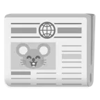 Mäusegesicht + Zeitung