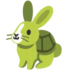 Hasengesicht + Schildkröte