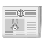 Hasengesicht + Zeitung