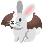 Hasengesicht + Fledermaus