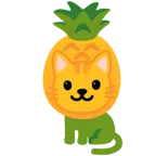 Katzengesicht + Ananas