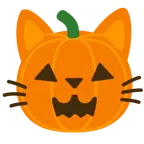 Katzengesicht + Halloweenkürbis