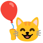 Katzengesicht + Luftballon