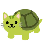 Katzengesicht + Schildkröte