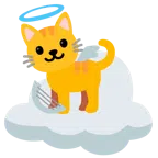 Katzengesicht + Wolke