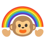 Affengesicht + Regenbogen