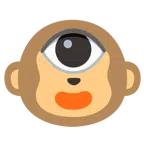 Affengesicht + Auge