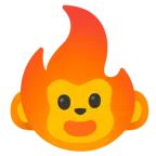 Affengesicht + Feuer