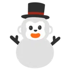 Affengesicht + Schneemann ohne Schneeflocken