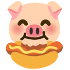 Schweinegesicht + Hotdog