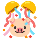Schweinegesicht + Konfettiball