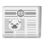 Schweinegesicht + Zeitung