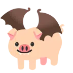 Schweinegesicht + Fledermaus