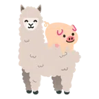 Schweinegesicht + Lama