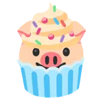 Schweinegesicht + Cupcake