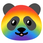 Panda + Regenbogen