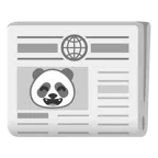 Panda + Zeitung