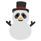 Panda + Schneemann ohne Schneeflocken