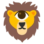 ojo + león