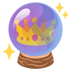 coroa + bola de cristal