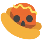 calavera + perrito caliente