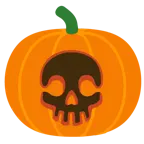 calavera + calabaza de Halloween