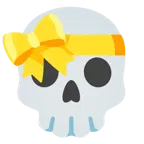 calavera + corazón con lazo
