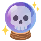 calavera + bola de cristal