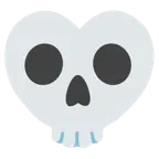 calavera + palo de corazones