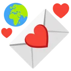 carta de amor + globo terráqueo mostrando Europa y África