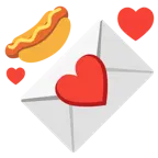 carta de amor + perrito caliente