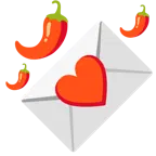 carta de amor + chile picante