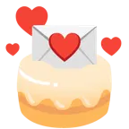 carta de amor + tarta de cumpleaños
