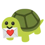 carta de amor + tortuga
